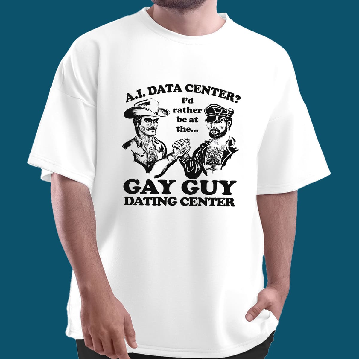 AI Data Center Gay Guy Dating Center Shirt 2 AI Data Center Gay Guy Dating Center Shirt 2