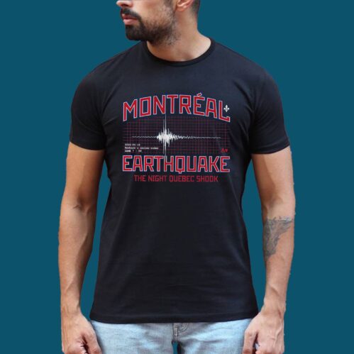 Alex Newhook Montreal Earthquake Shirt