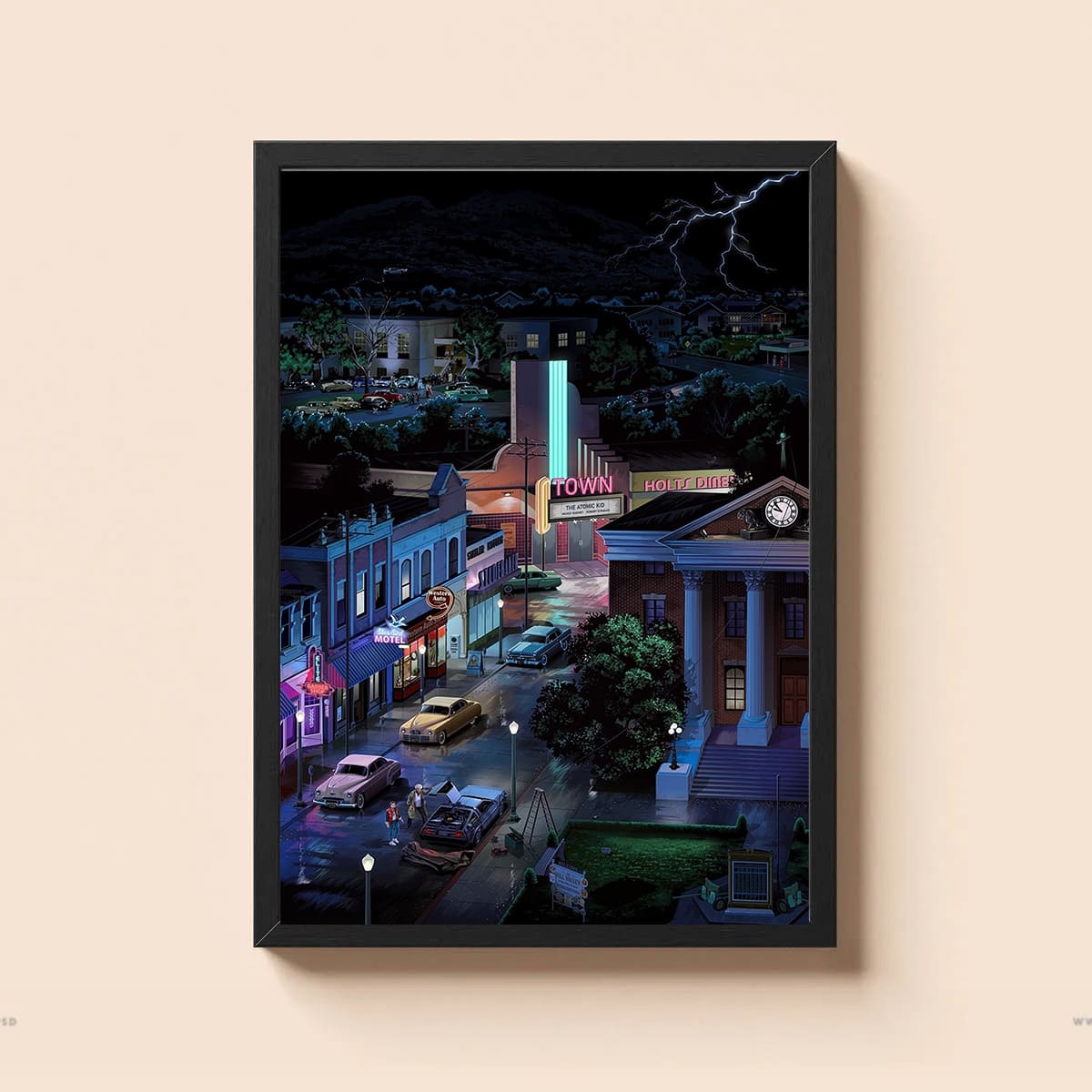 Back to the Future Hill Valley Poster Back to the Future Hill Valley Poster