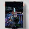 Back to the Future Hill Valley Poster 4 Back To The Future Hill Valley Poster 2