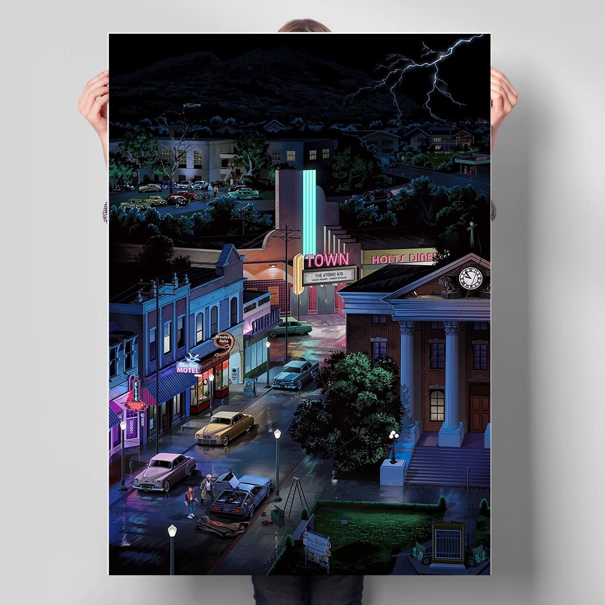 Back to the Future Hill Valley Poster Back to the Future Hill Valley Poster