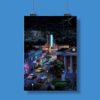 Back to the Future Hill Valley Poster 5 Back To The Future Hill Valley Poster 3