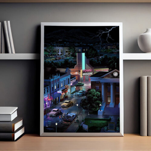 Back to the Future Hill Valley Poster