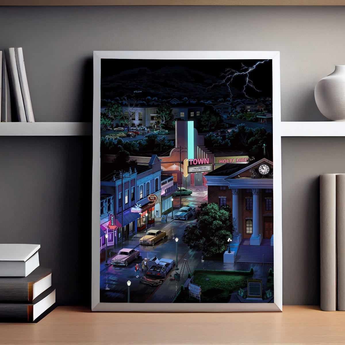 Back to the Future Hill Valley Poster Back to the Future Hill Valley Poster