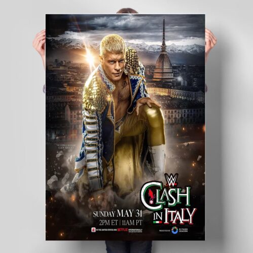 Cody Rhodes WWE Clash in Italy 2026 Poster