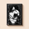 Gothic Black Cat Poster 2