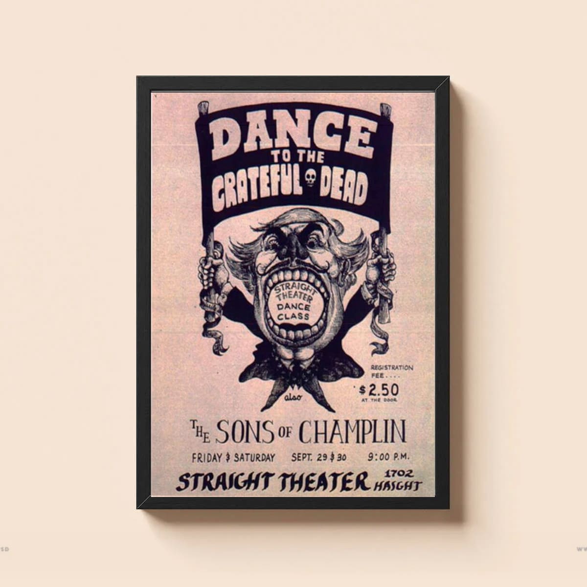 Grateful Dead Straight Theater 1967 Poster Grateful Dead Straight Theater 1967 Poster