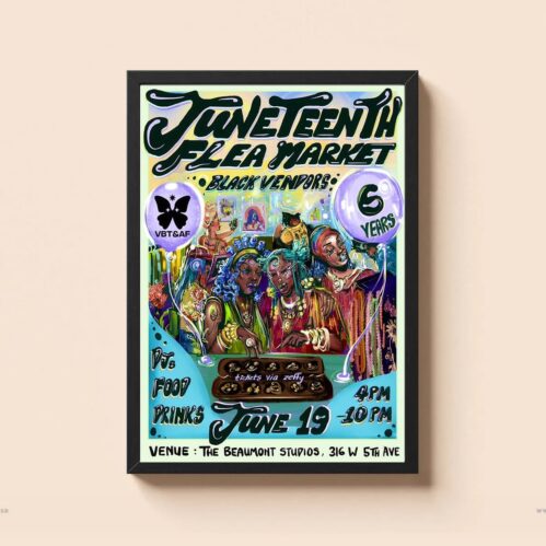 Juneteenth Flea Market Poster