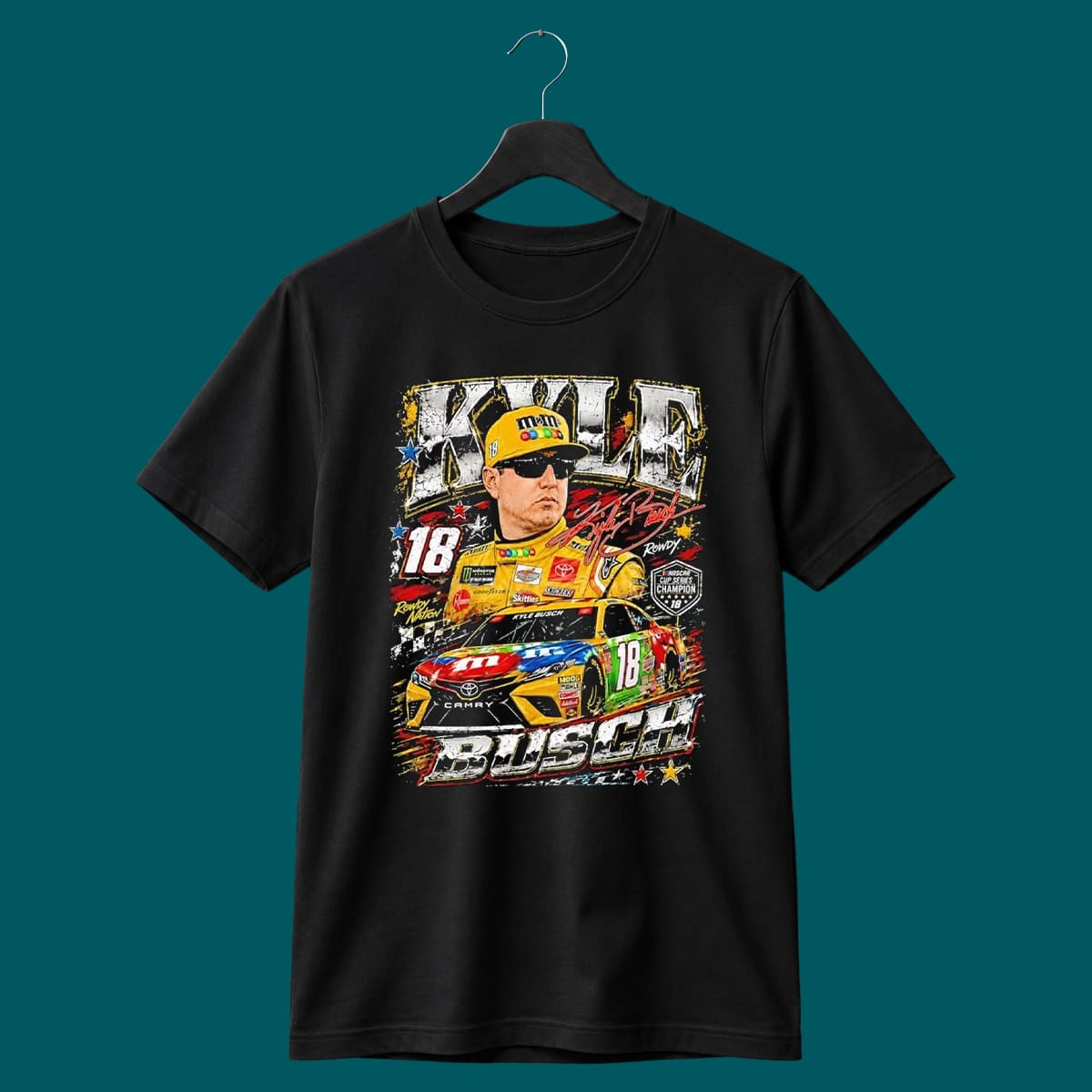 R.I.P Kyle Busch 18 Racing Rowdy Shirt R.I.P Kyle Busch 18 Racing Rowdy Shirt