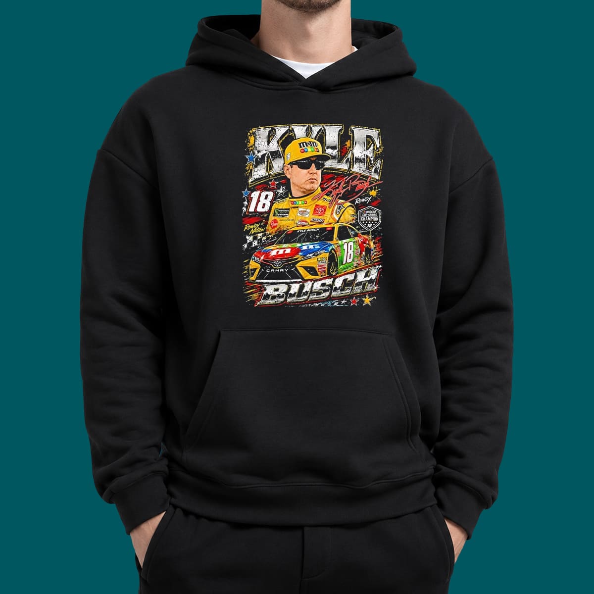 R.I.P Kyle Busch 18 Racing Rowdy Shirt R.I.P Kyle Busch 18 Racing Rowdy Shirt