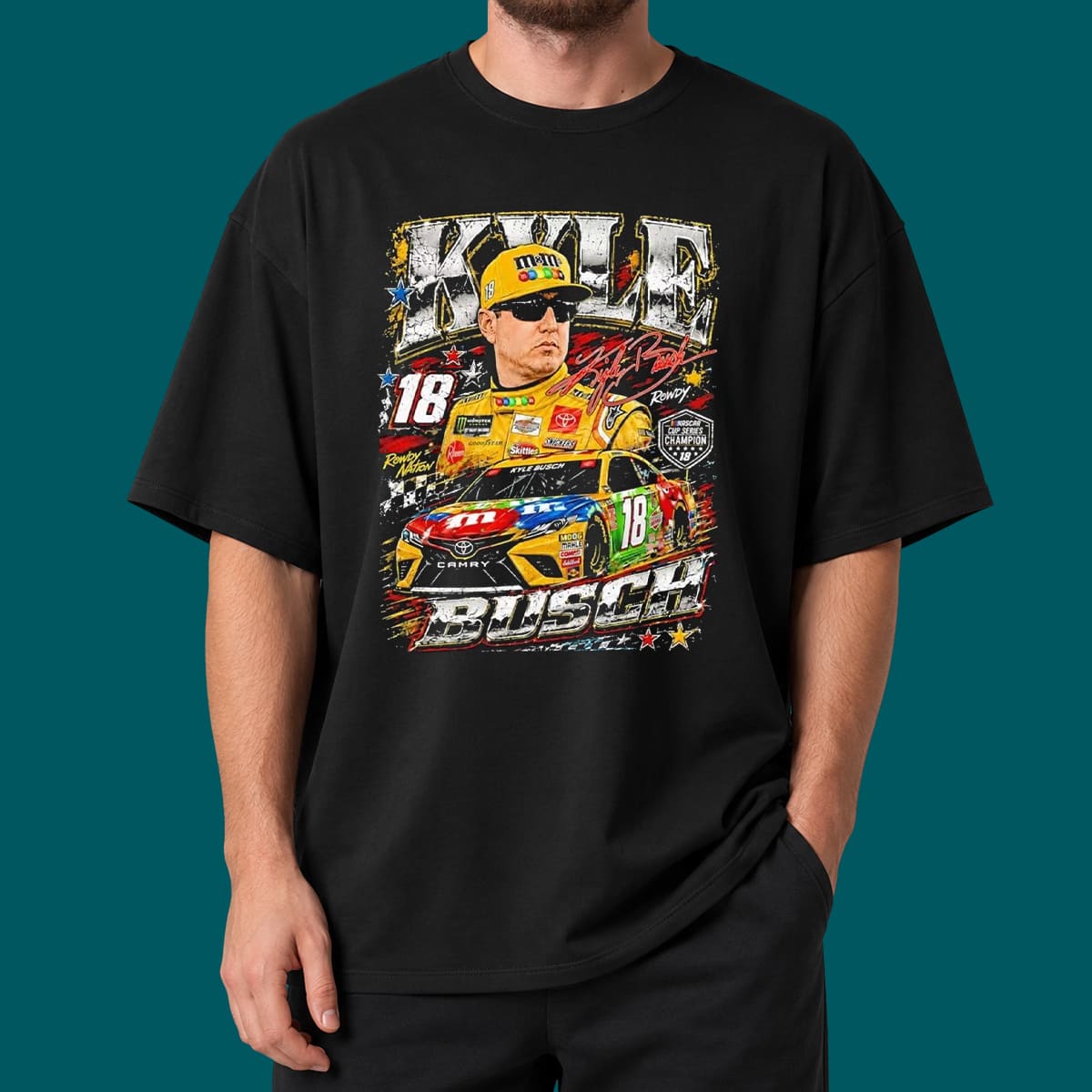 R.I.P Kyle Busch 18 Racing Rowdy Shirt R.I.P Kyle Busch 18 Racing Rowdy Shirt