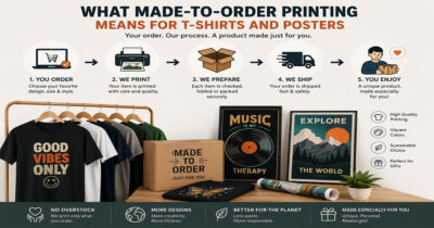 What Made to Order Printing Means for T Shirts and Posters