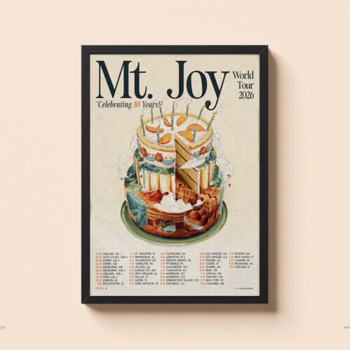 Mt. Joy Celebrating 10 Years World Tour 2026 Poster