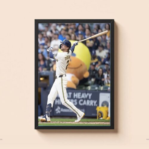 Brice Turang Mother’s Day Walk-Off Home Run Poster