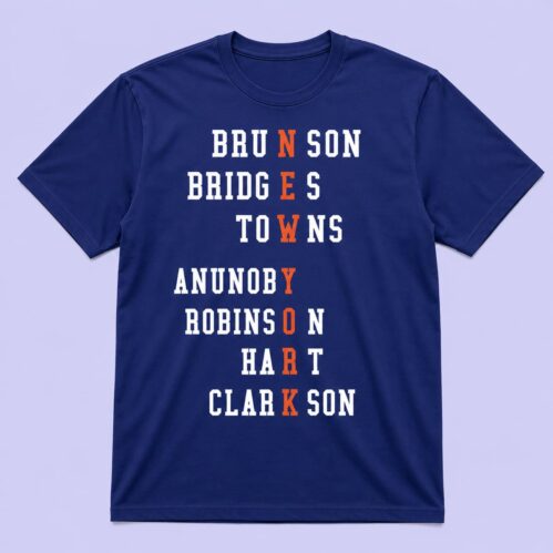 Brunson Bridges Towns Anunoby Robinson Hart Clarkson Shirt