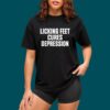Looking Feet Cures Depression Shirt 3