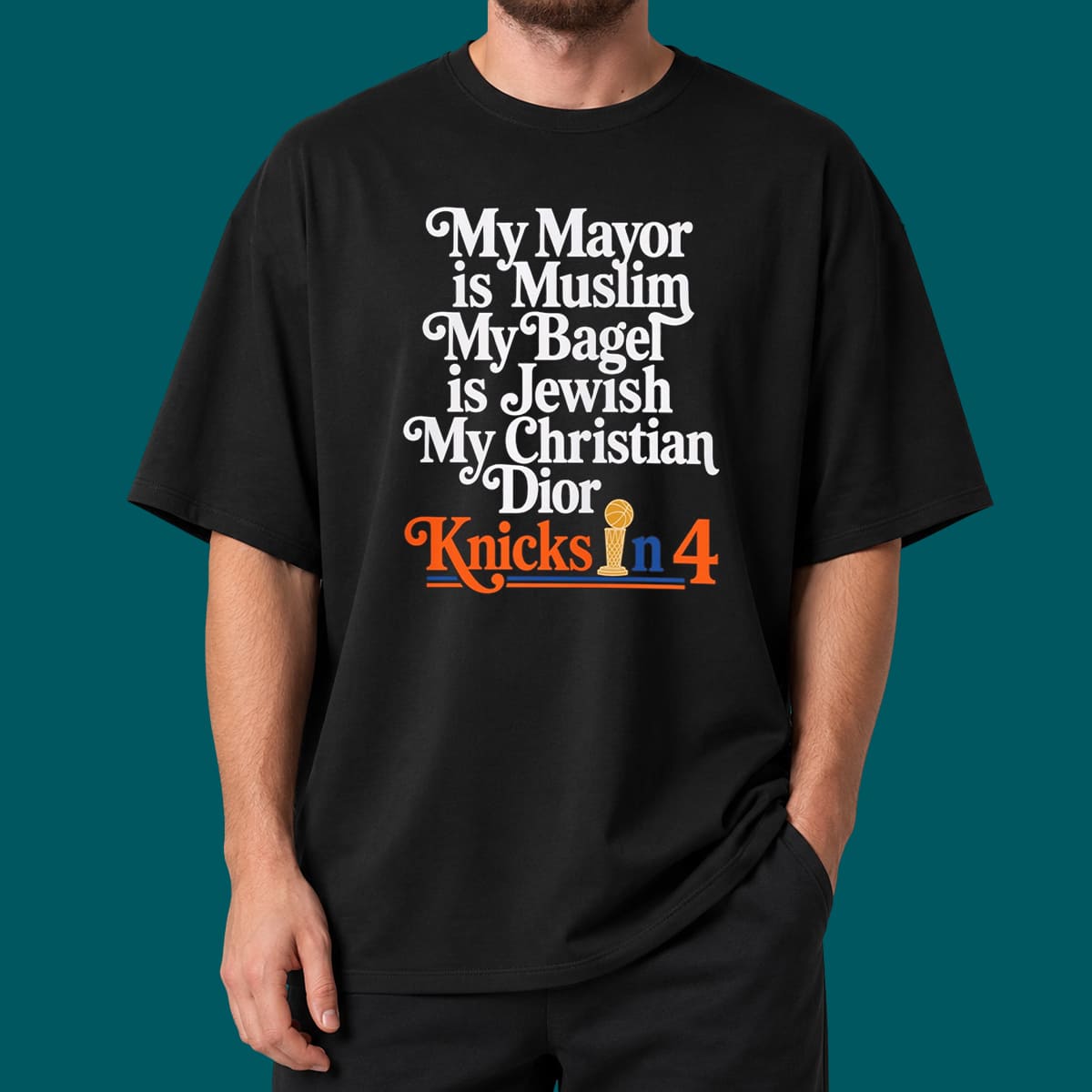 My Mayor Muslim My Knicks In 4 T-shirt My Mayor Muslim My Knicks In 4 T-shirt