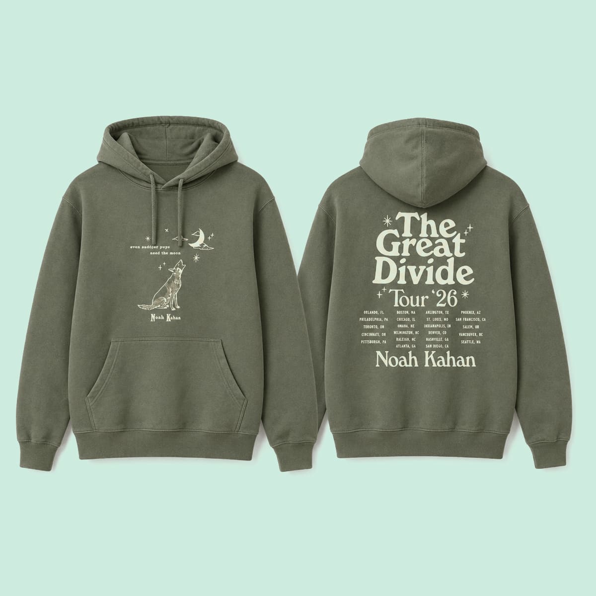 Noah Kahan The Great Divide Tour 26 T-Shirt Noah Kahan The Great Divide Tour 26 T-Shirt