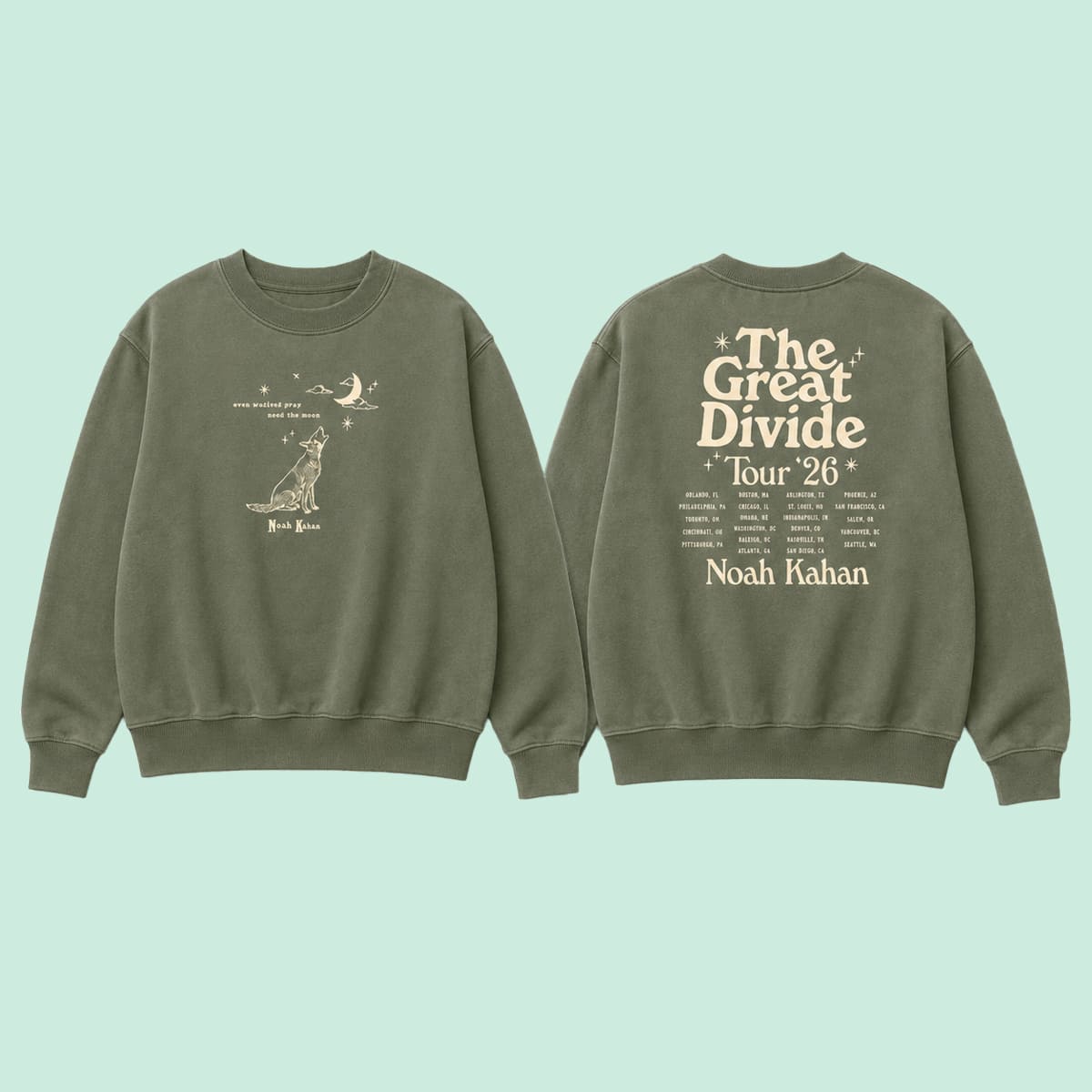 Noah Kahan The Great Divide Tour 26 T-Shirt Noah Kahan The Great Divide Tour 26 T-Shirt