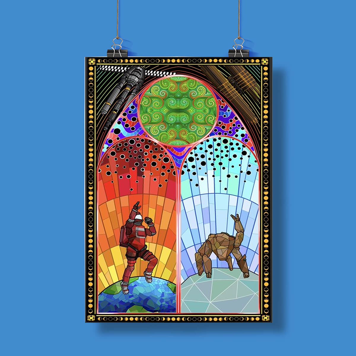 Project Hail Mary Stained Glass 2026 Poster Project Hail Mary Stained Glass 2026 Poster