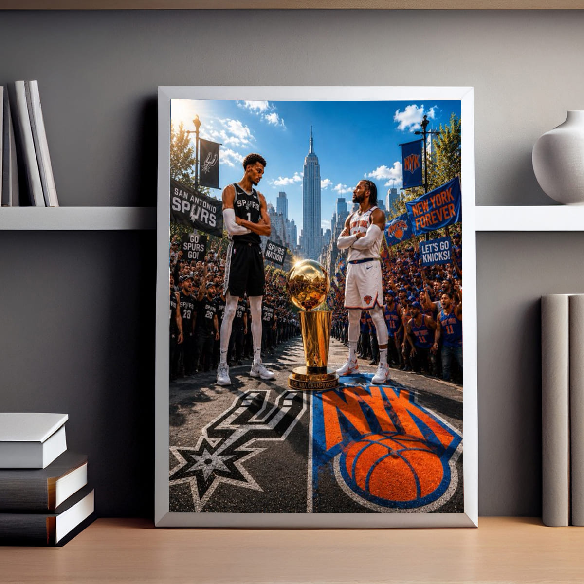 Spurs vs Knicks Finals 2026 Poster Spurs vs Knicks Finals 2026 Poster
