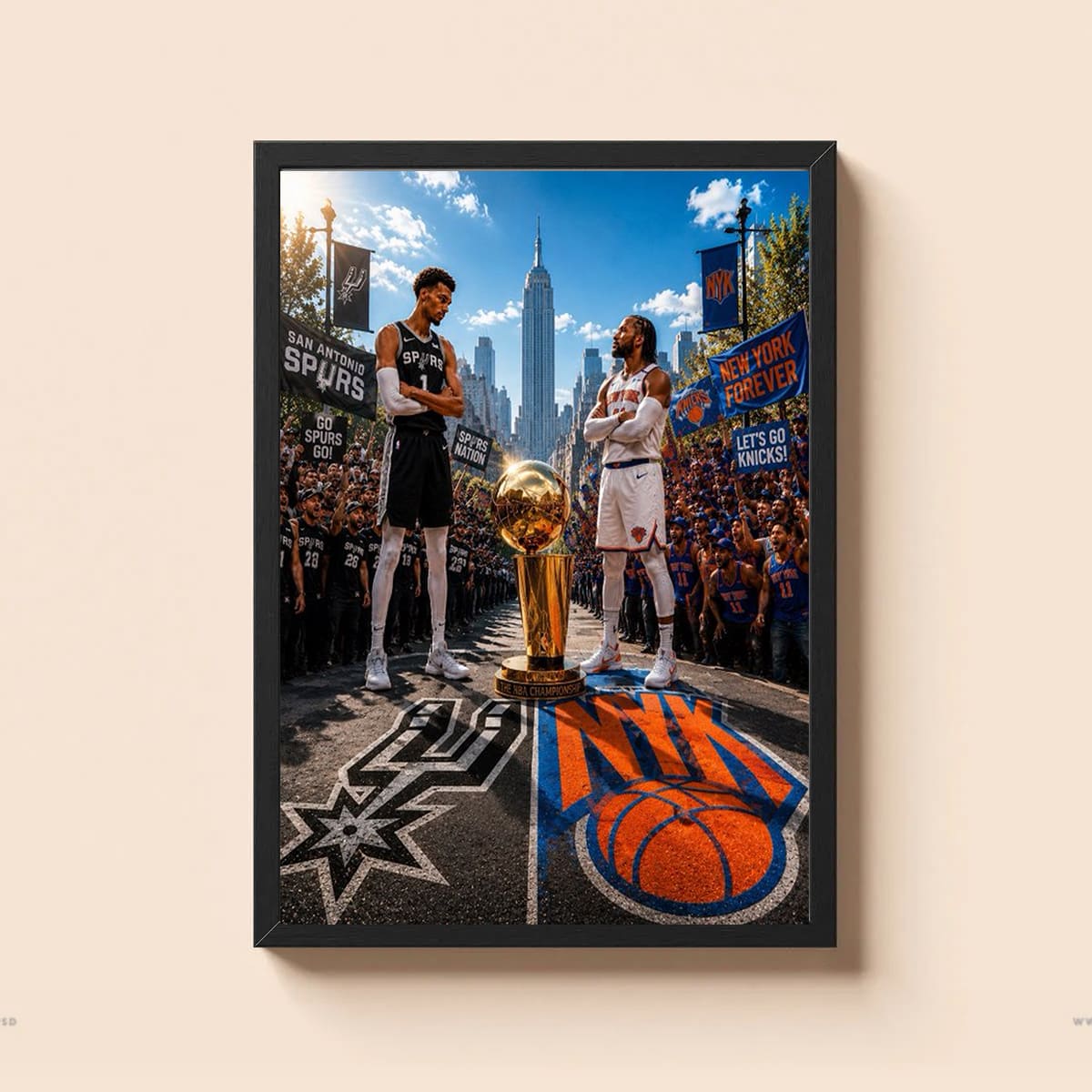 Spurs vs Knicks Finals 2026 Poster Spurs vs Knicks Finals 2026 Poster
