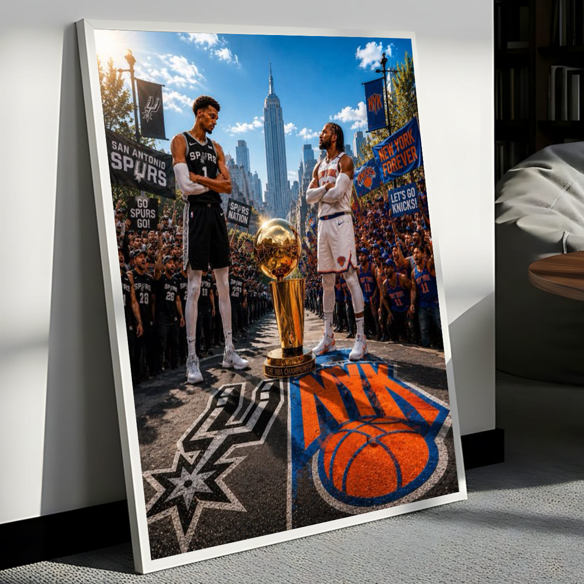 Spurs vs Knicks Finals 2026 Poster Spurs vs Knicks Finals 2026 Poster