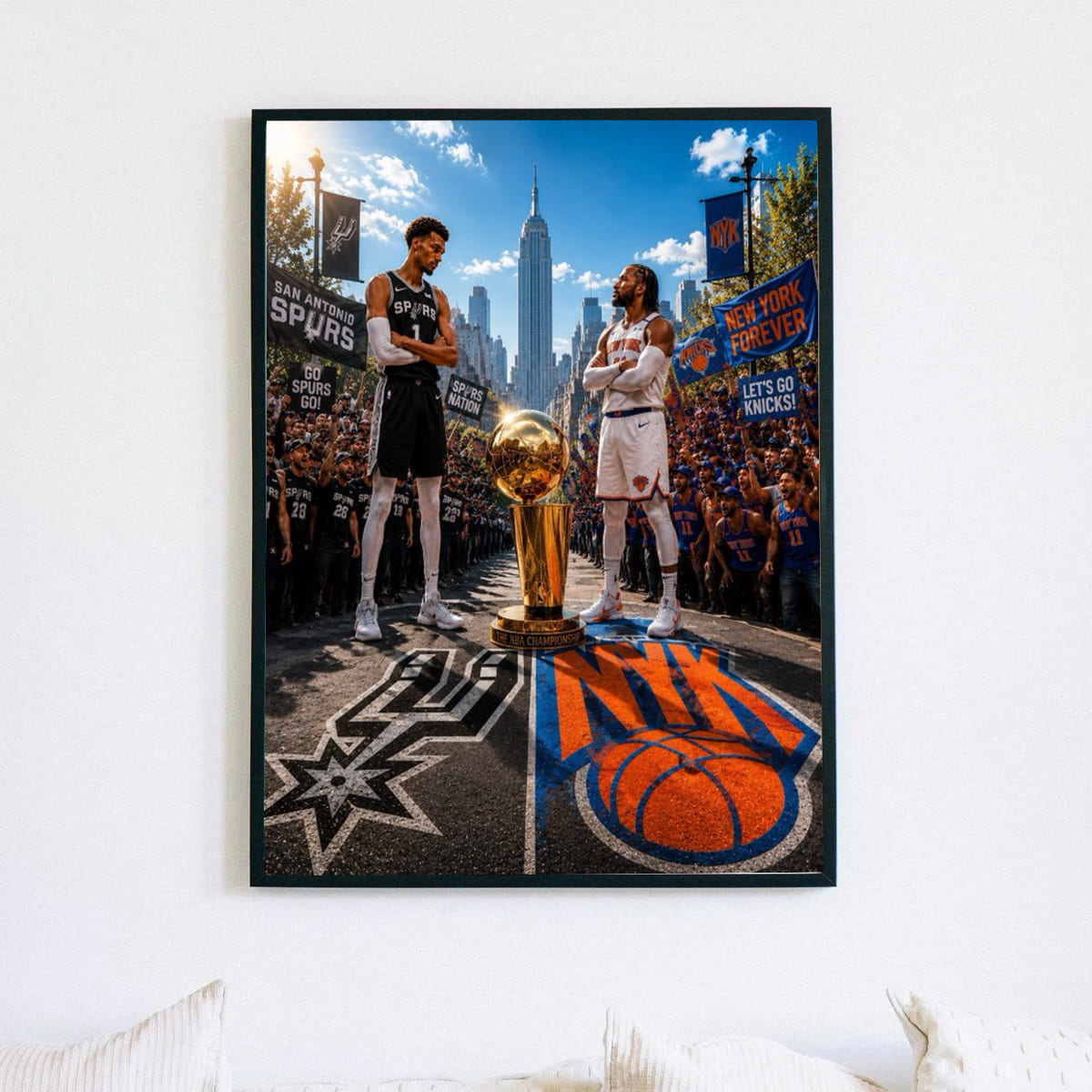 Spurs vs Knicks Finals 2026 Poster Spurs vs Knicks Finals 2026 Poster