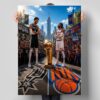 Spurs vs Knicks Finals 2026 Poster 2 Spurs vs Knicks Finals 2026 Poster 6