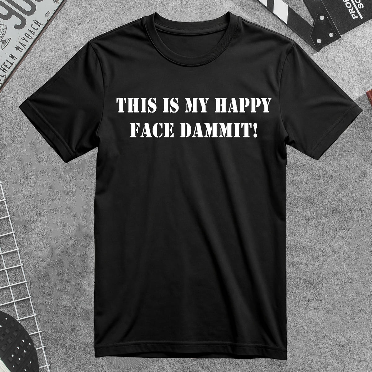 This Is My Happy Face Dammit Shirt This Is My Happy Face Dammit Shirt